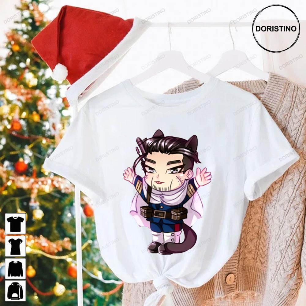 Cute Chibi Cat Golden Kamuy Ogata Hyakunosuke Limited Edition T-shirts